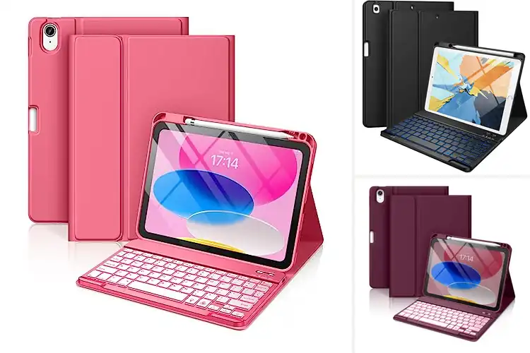 Detailed view of Best 7 Color Backlit Keyboard Case