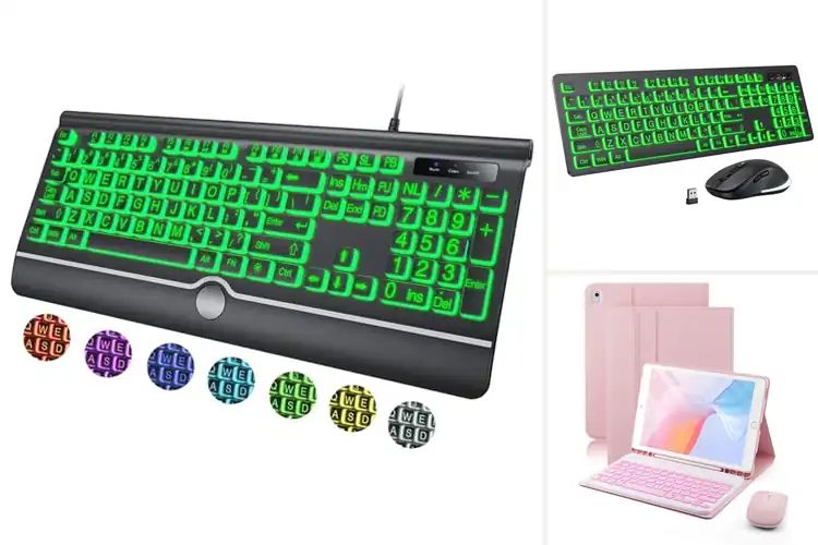 Detailed view of Best 7 Color Backlit Keyboards