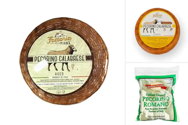Detailed view of Best Aged Calabrian Pecorino Cheeses