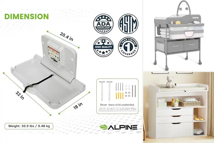 Detailed view of Best Baby Changing Tables
