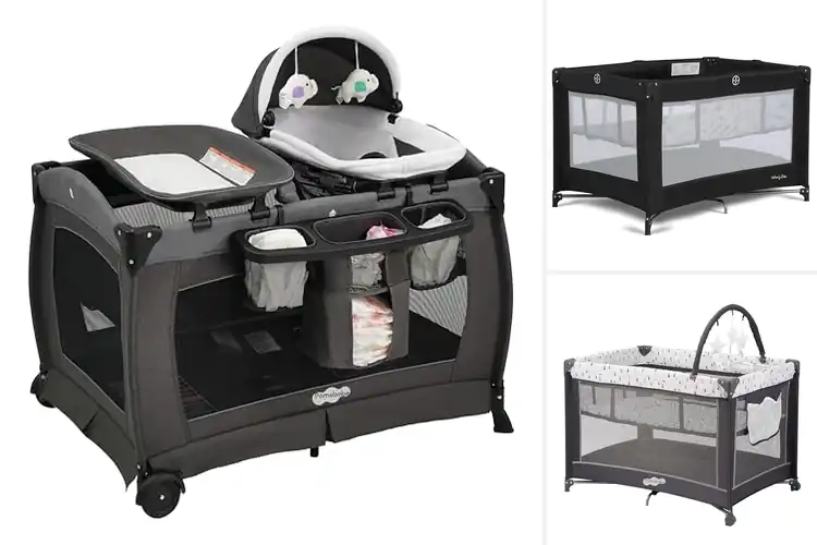 Detailed view of Best Baby Playards With Bassinet