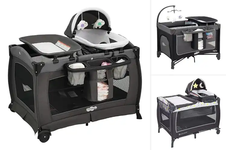 Detailed view of Best Baby Playards With Bassinets