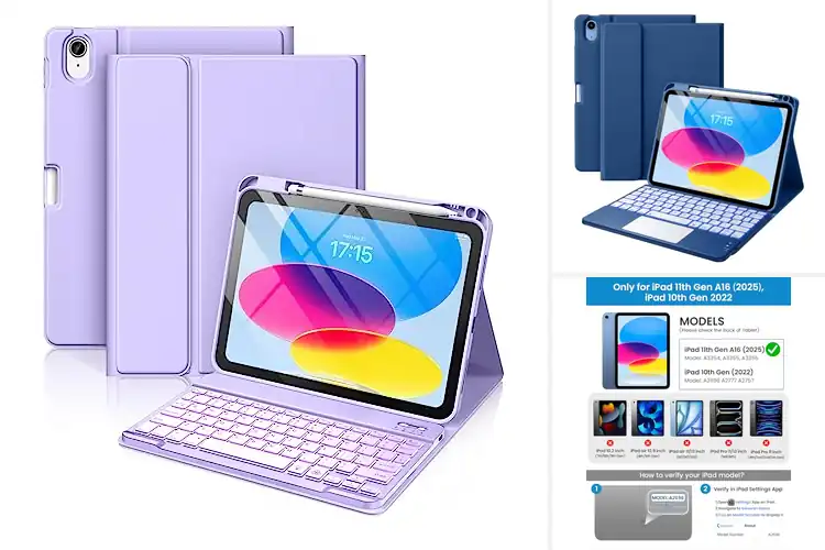 Detailed view of Best Backlit Keyboard Cases For iPad 10th Generation