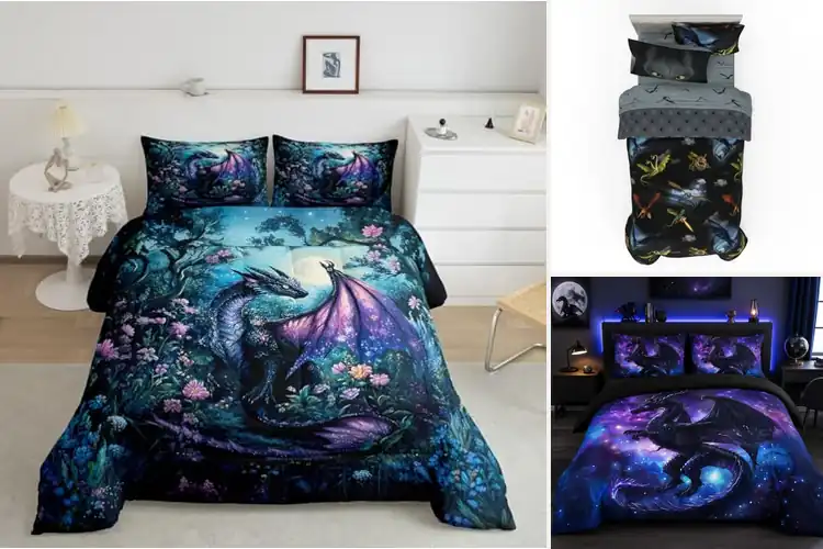Detailed view of Best Dragon Kids Bedding Sets: Fun, Cozy, and Bold