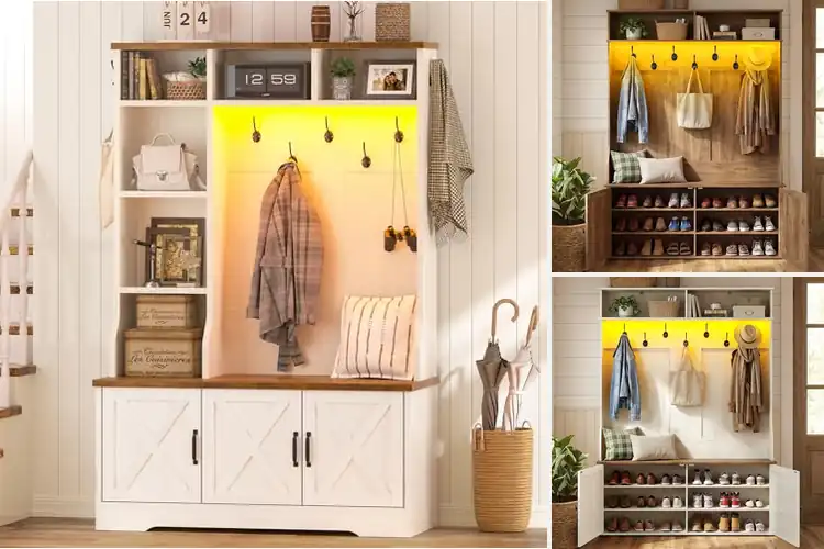 Detailed view of Best Entryway Hall Trees: Top 10 Stylish & Organized Picks