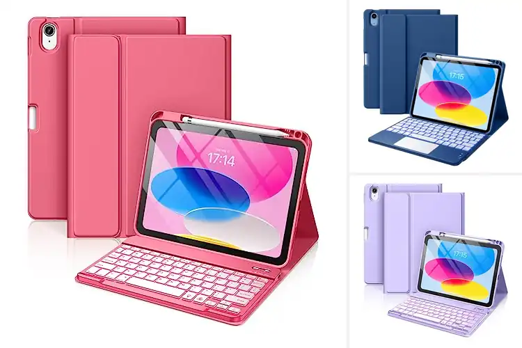 Detailed view of Best iPad 11th 10th Gen Case With Keyboard