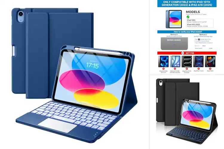 Detailed view of Best iPad 11th Gen Keyboard Case