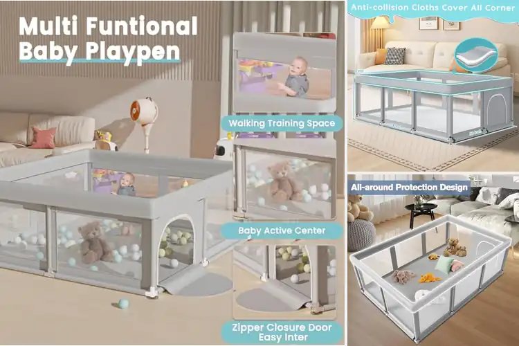 Detailed view of Best Large Baby Playpen For Infants And Toddlers
