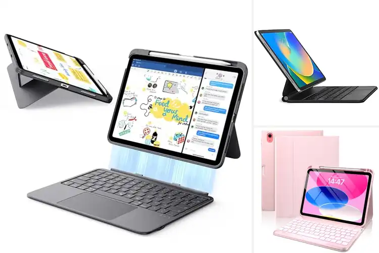 Detailed view of Best Magnetic Keyboard Case For iPad A16