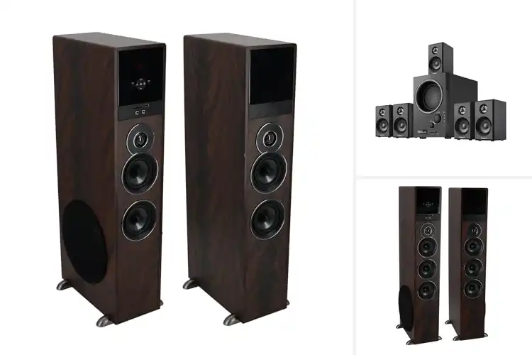 Detailed view of Best MDF Wood Cabinet Surround System