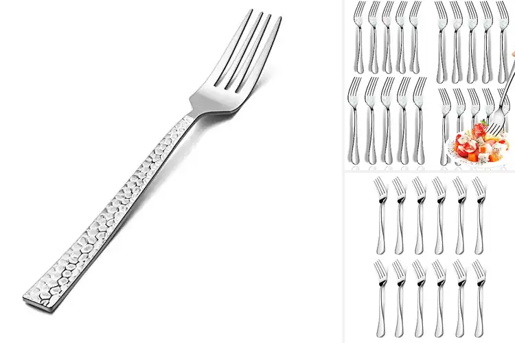 Detailed view of Best Polished Mirror Finish Salad Forks