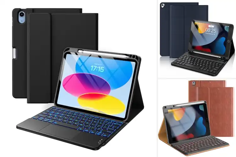 Detailed view of Best Premium PU iPad Keyboard Cases