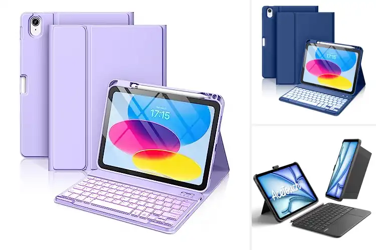Detailed view of Best Protective Cases with Keyboard for iPad