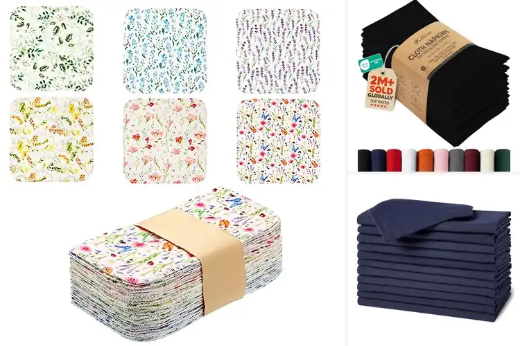 Detailed view of Best Reusable Napkins