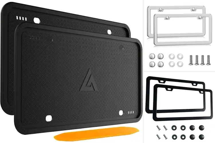 Detailed view of Best Rust Proof License Plate Holders
