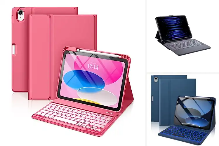 Detailed view of Best Wireless Detachable Folio Keyboard Cases