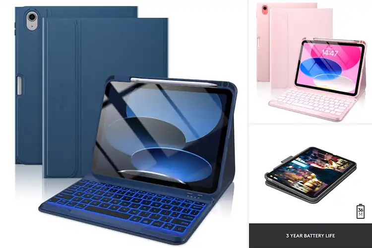 Detailed view of Best Wireless Keyboard Case For A16 iPad Models